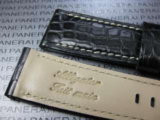 GENUINE ALLIGATOR STRAP Leather BAND Fit BREITLING 24mm  