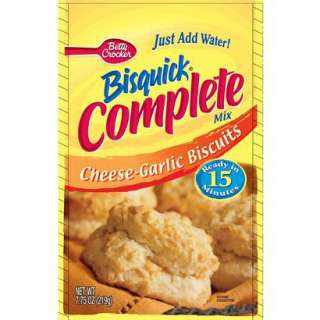 Betty Crocker Bisquick Cheese Garlic Biscuits Complete Mix 7.75 oz 