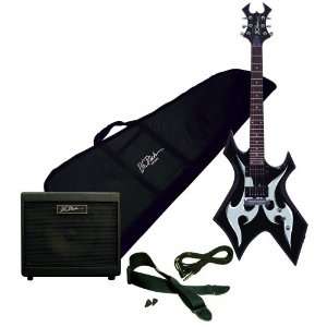  BC Rich Warlock Metal Master Guitar Package (Red) Musical 