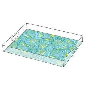  Lilly Pulitzer Large Tray   Silver Dollars