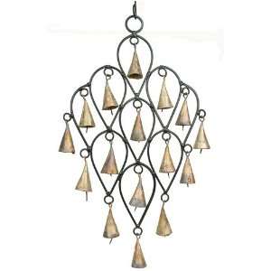  Temple Bell Wind Chimes 16 Bell Indian Iron Drop Chimes 