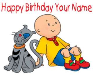 Caillou & Gilbert   Edible Photo Cake Topper   $3 ship  