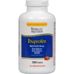 Berkley & Jensen 220mg Ibuprofen Tablets   500 Count