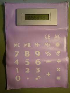 HUGE Folding Talking CALCULATOR 8 1/2 X 11 w/Clock P  