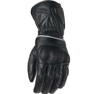   Leather Sports Bike Motorcycle Gloves   Black / X Large Automotive