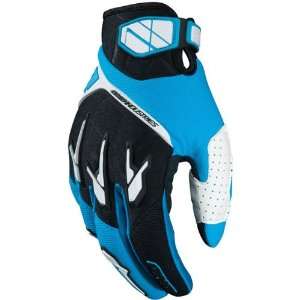   Mens Dirt Bike Motorcycle Gloves   Cyan/Black / Large Automotive