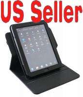 New HP Touchpad leather Stand Case Rotating 360 Black 9.7 Rotate 