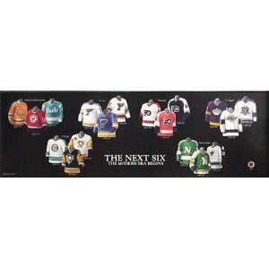  5x15 NHL Next 6 Jerseys Plaque