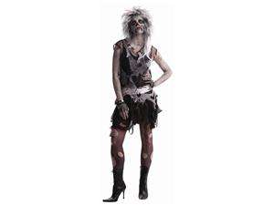    Zombie Female Punk Dress Costume w/Attached Tattered 