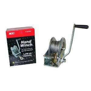   Hand Winch, 1200lb Capacity Great for Boat Trailers