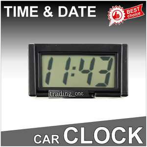LCD DIGITAL CAR CLOCK DASHBOARD DESK DATE TIME HM050 D  