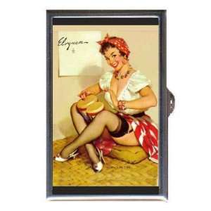  PIN UP GIRL BONGOS DRUMS Coin, Mint or Pill Box Made in 