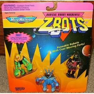  Micro Machines Z Bots 3 Pack Poseable Robots Toys & Games