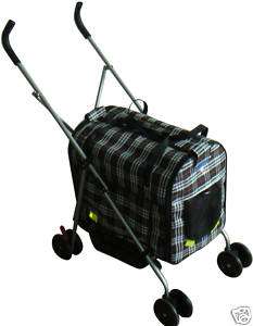 In 1 Plaid Pet Dog Stroller/Carrier/House/CarSeat 7RP 814836014618 