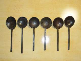 Superb Dutch Carved Spoon Rack + 12 Spoons 1853  