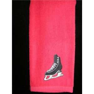  man ice figure skate skating towel boy skater red 