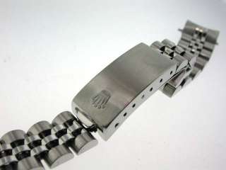   Womens Rolex Stainless Steel Jubilee Bracelet Watch Band NICE  