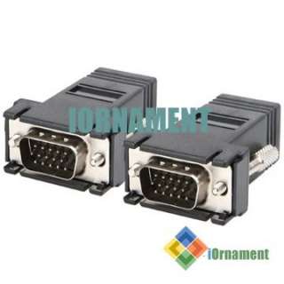 VGA Extender Extension VIA CAT5 CAT6 RJ45 ETHERNET LEAD