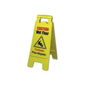  BRIGHT YELLOW PLASTIC WET FLOOR WARNINGSIGNS   1 ea 