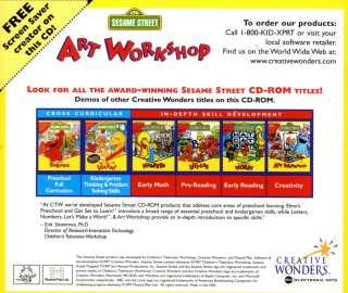 Sesame Street Art Workshop (for ages form 3 to 6 years   The only 