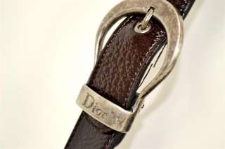 Christian Dior Croc Embossed Patent Gaucho Handbag Bag  