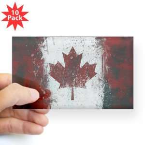   (Rectangle 10Pk) Canadian Canada Flag Painting HD 