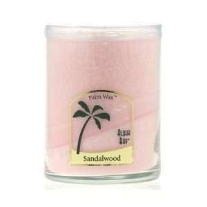 Aloha Bay Palm Wax Candles   Sandalwood (Soft Pink)   Nature Scented 