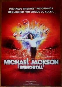   JACKSON Immortal Ltd Ed 2011 RARE Poster Cirque Du Soleil  