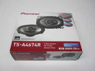   Parts Only] Pioneer TS A4674R A Series 4x6 3 Way 200 Watts   KEWLPL03