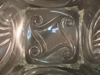 Art Deco Clear Glass Bowl   SUPERB   Possibly Sowerby  