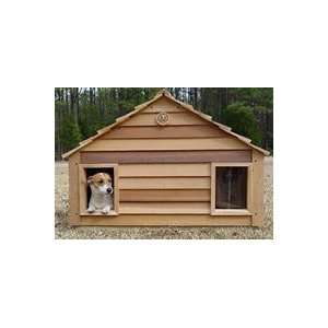  Cedar Duplex House for Dogs or Cats  Size 78X30 CEDAR HOUSE 
