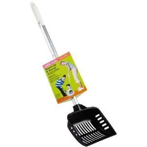 Cats Rule Stand Up N Scoop Retractable Scoop   Black & White 