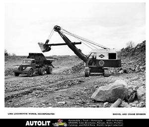 1955 White Truck & Lima Shovel Excavator Factory Photo  
