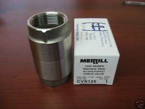 WATER WELL PUMP STAINLESS STEEL CHECK VALVE  