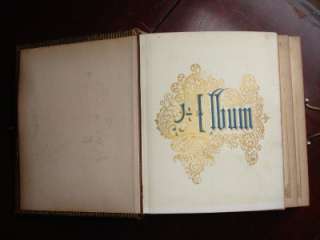   Leather Photo Album Tintype and Compliments of Thumbnail Photographs