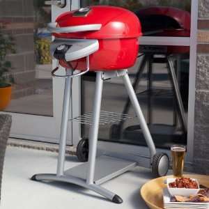  320 Sq. Inch Electric Grill Finish Salsa Red Patio, Lawn 