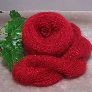 CRIMSON RED Beautiful Laceweight True Red Yarn  