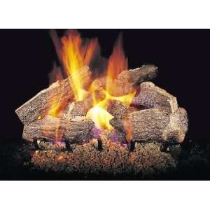    18 18in. Charred Rugged Split Oak 6 Log Set for standard fireplace