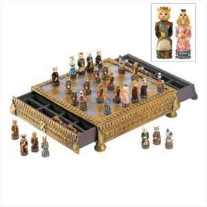  Dogs And Cats Chess Set Automotive