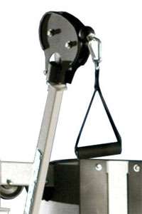 The multi angle swivel pulley allows you to perform dozens of 