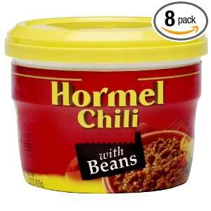 Hormel Micro Cup Chili with Beans, 15 Ounce (Pack of 8)  