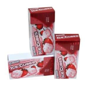 Ice Breakers Ice Cubes Gum   Strawberry Smoothie, 8 count  
