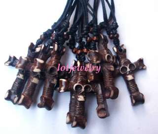 wholesale 100strands assorted bone pendants necklace  