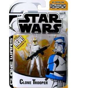  Wars Animated Series 2  Clone Trooper (Yellow Highlights) Action