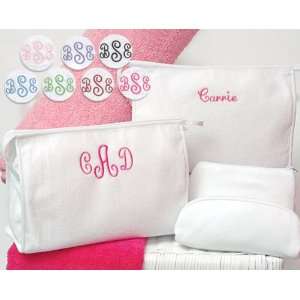  3 Piece Terry Cloth Cosmetic Bags Beauty