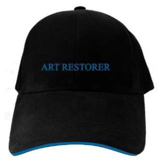  CAPS BLACK EMBROIDERY  WORD ART RESTORER  Clothing