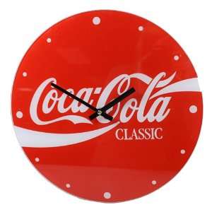  Retro Coca Cola Classic Soda Pop Bottle Glass Clock 