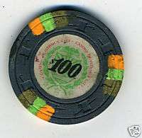 100 Dollar Poker Chip Casino De Isthmus City Bond Film  