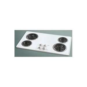   FEC36C4AC 36 Spill Saver Chrome Electric Cooktop (Chrome) Appliances