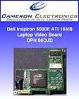 Dell Inspiron 5000E ATI 16MB Laptop Video Board 66DJD